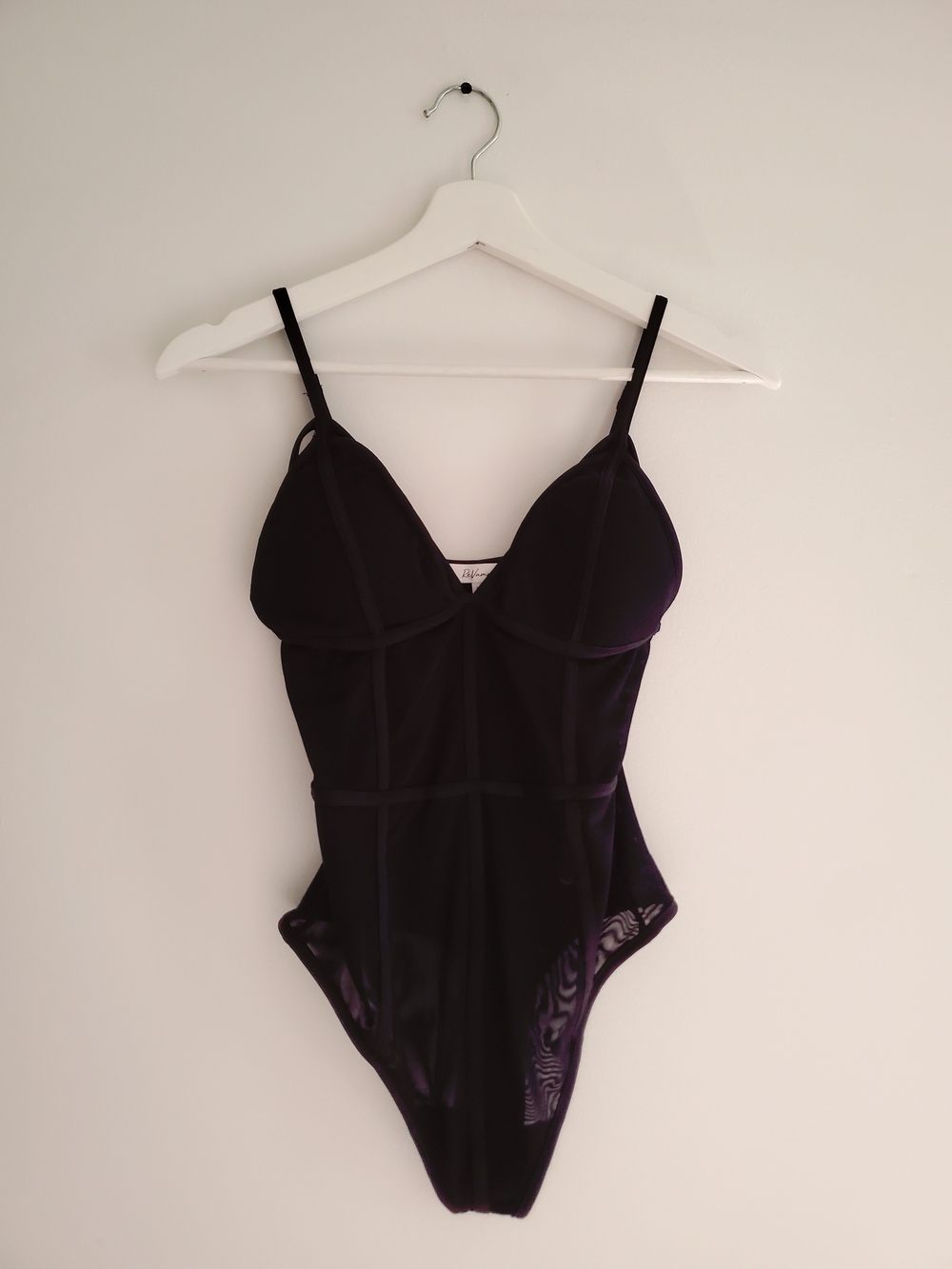 Black Bodysuit with Adjustable Straps